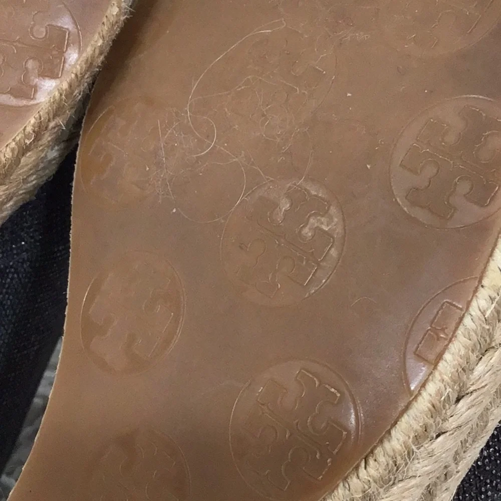 Tory Burch Filipa metallic espadrille wedge 5.5